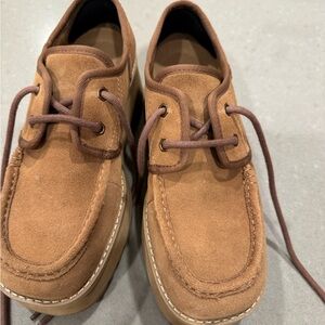 UGG Tan Suede Platform Shoes